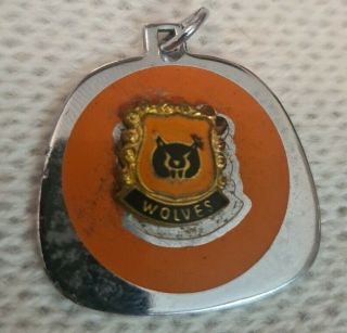 Rare Old Wolverhampton Wanderers Football Club Keyring Pennant Badge