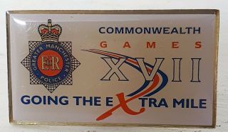 Rare Greater Manchester Police Lapel Pin Badge 17th Commonwealth Games 30 X 17mm