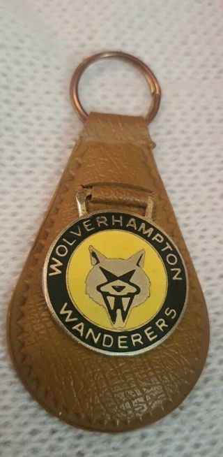 Rare Old Wolverhampton Wanderers Football Club Keyring Pennant Badge A&r Coffer