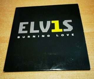 Elvis Presley Burning Love Rare Spanish Promo Cd Single Unique Cover Card Sleeve