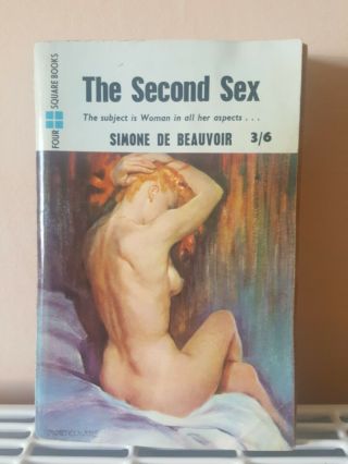 Vintage Paperback Simone De Beauvoir The Second Sex Four Square Books 1960,  Rare