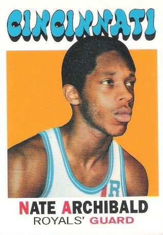 Nate Archibald 1996 Topps Stars 1971 - 72 Rookie Reprint Members Only 2 Rare