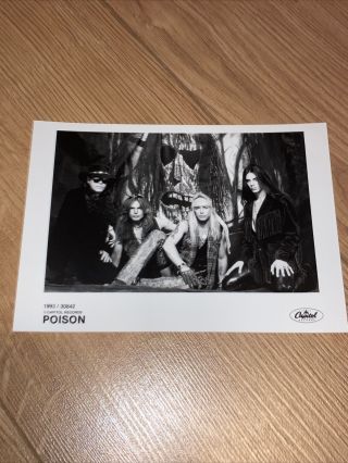Poison - Rare 1993 Management Press Photo.  Bret Michaels,  C.  C.  Deville