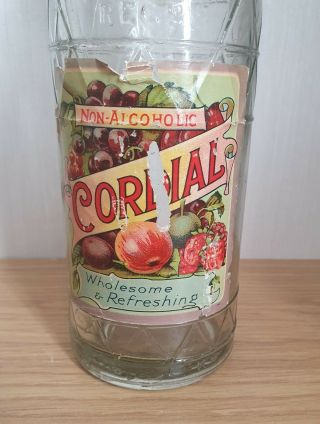 Rare Vintage Tizer Bottle With Label & Internal Screw In Lid 2