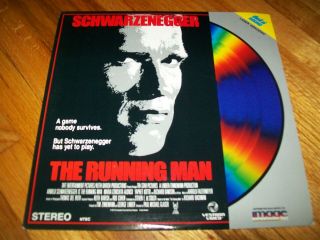 The Running Man Laserdisc Ld Very Rare Great Film