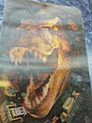 Rare Vintage Jurassic Park Lost World Promo Video Lenticular Flicker Card 1997