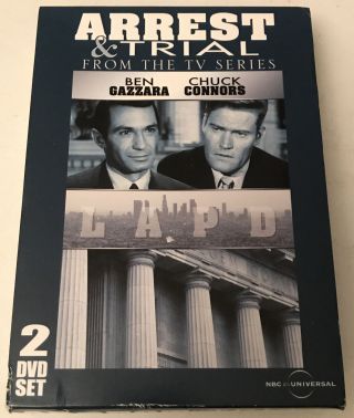 Rare Arrest & Trial 2 Disc Set Dvd 6 Episodes Out Of Print