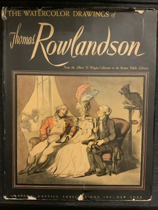 The Watercolor Drawings Of Thomas Rowlandson 1947 Illustrated 1st Ed Hc/dj - Rare