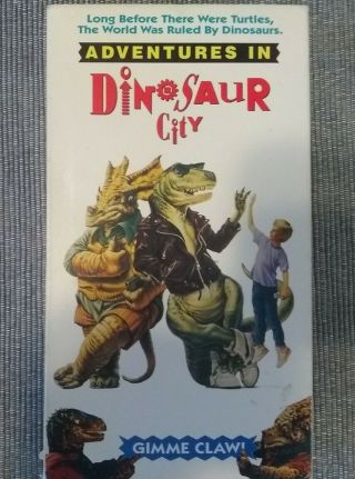 Adventures In Dinosaur City Vhs - Kids Film Vintage 1991 - Rare Oop