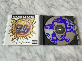 Sublime 40 Oz To Freedom Cd 1992 Mca/gasoline Alley Gasd - 11474 Rare Oop