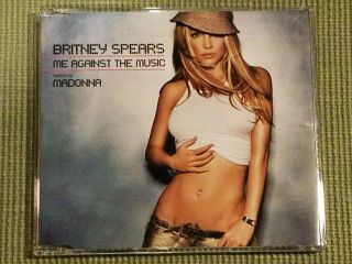 Britney Spears Madonna Me Against The Music Rare 3 Track Import Remix Cd Single
