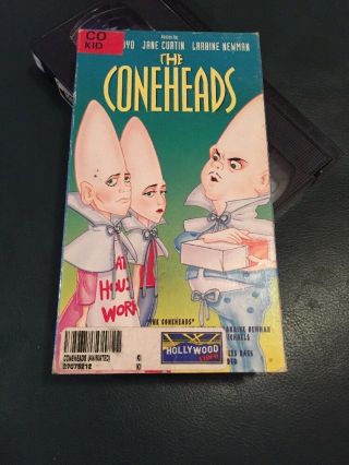 RARE The Coneheads - Animated (NR VHS,  1993) Dan Akroyd,  Jane Curtin 2