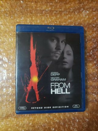 From Hell (blu - Ray,  2007) Johnny Depp - Heather Graham - 2001 - Horror Rare Htf Oop