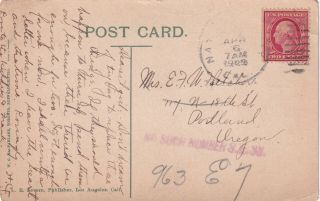 George Washington Two Cent Usps Stamp 1909? Rare Deep Red 2 Cents On Postcard