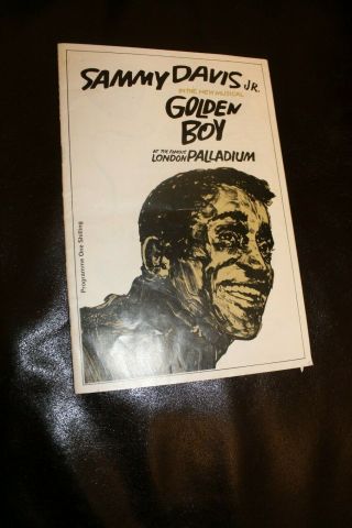 Golden Boy 1968 Programme Playbill London Palladium Theatre Sammy Davis Jr Rare
