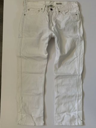 Rare Polo Ralph Lauren White Jeans Pants Classic Fit 31 30