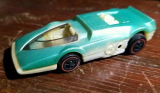 Rare 1969 Mattel Hot Wheels Redline Era Sizzlers Side Burn Metallic Green Mexico