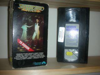 Saturday Night Fever Vhs Rare Oop 1st Print Folding Cover