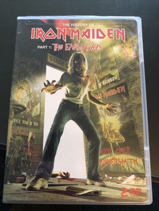 Iron Maiden The History Part 1 The Early Days Dvd Oop 2 Disc Set Rare