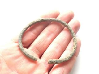 Rare Iron Age Hallstatt Culture Ancient Celtic Bronze Bracelet 700 Bc ^