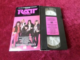 Ratt - The Video 1985 Vhs Music Videos Rare Oop