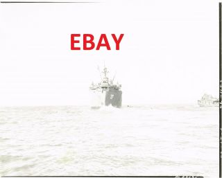 Wwii Rare 8x10 Vintage Us Navy Photograph Of The Uss Sabik Ak - 121 In Action