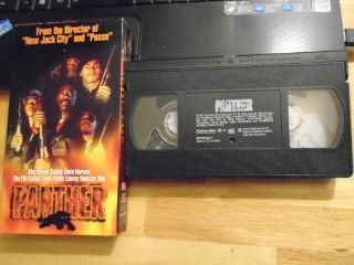 Rare Oop Panther Vhs Film 1995 Black Mario Van Peebles Bobby Brown Chris Rock