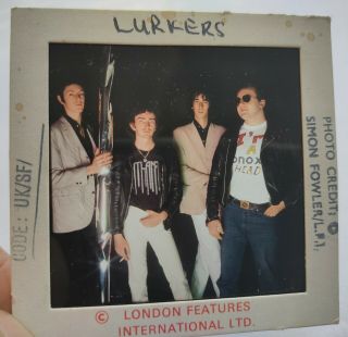 Lurkers Large 70mm Slide Negative - Uk Archive - Rare Promo Punk Last 1
