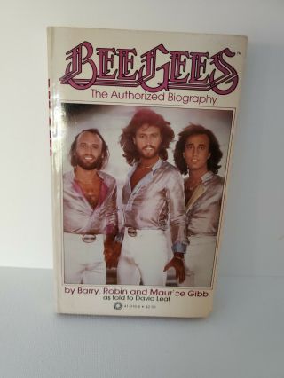 Rare Authorized Biography Bee Gees Barry Gibb Paperback 1980