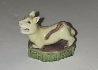 Rare Vintage / Antique Chinese - Japanese Porcelain Dog ? Animal Figurine Unique