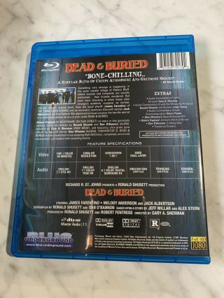 Dead and Buried (1981) - Blu - ray - Blue Underground - Gary Sherman - Rare 2
