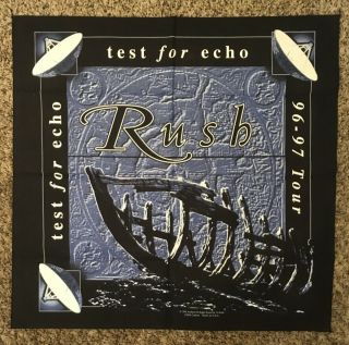 Rush Rare 1996 Test For Echo Tour Official Merchandise Bandana Pristine