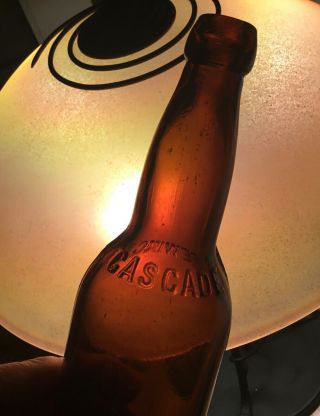 Old Cascade Brewing Co Blob Top Beer Bottle Erie Pa Advertising 1800s Era Rare