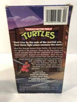 Teenage Mutant Ninja Turtles (VHS,  1992) Featuring Five Episodes Animated Rare 2