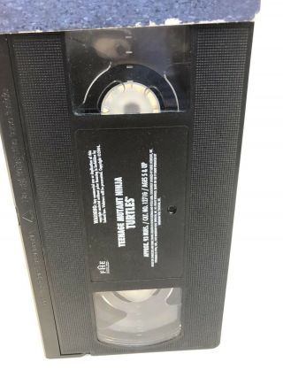 Teenage Mutant Ninja Turtles (VHS,  1992) Featuring Five Episodes Animated Rare 3