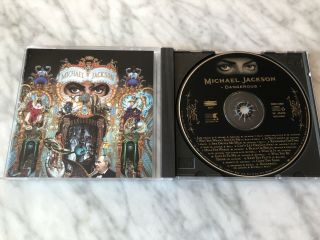 Michael Jackson Dangerous Cd 1st Usa Press Epic Ek 45400 Rare Black Or White