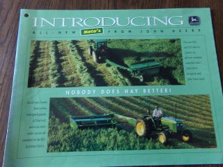 John Deere Sales Advertising Brochure For Moco Hay Equipment - Rare