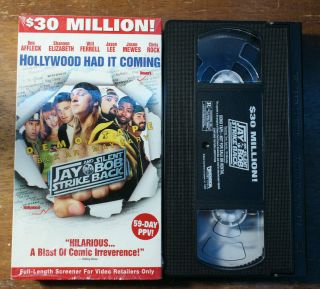 Rare Jay And Silent Bob Strike Back Vhs Tape Demo Promo Kevin Smith Clerks Great