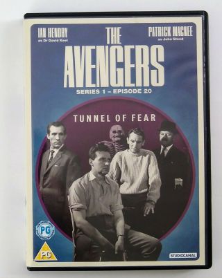 The Avengers: Tunnel Of Fear Rare Region 2 Uk Import Dvd Season 1 Episode 20