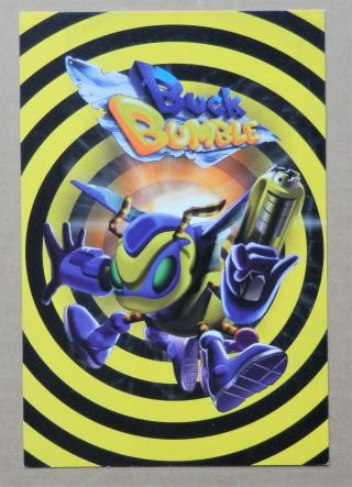 Buck Bumble Card Game Postcard Nintendo 64 Promotional 1998 Rare