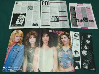 The Bangles - Various - Clippings - Poster - Originals - Very Rare