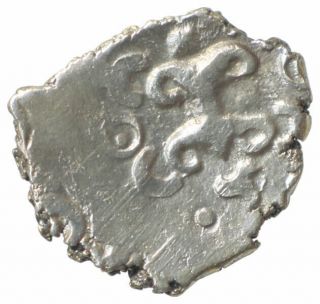 Ancient India Saurashtra Punch Marked Silver Coin Shri Vatsha Type Rare A189