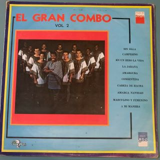 El Gran Combo,  Vol 2,  Very Rare 1974 Mexican Lp,  Salsa / Boogaloo