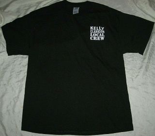 Kelly Clarkson Local Crew Roadie Large Black Concert Tour T - Shirt Rare