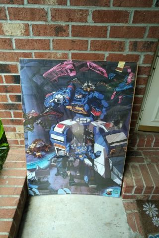 Transformers Poster Soundwave G1 27 " X 39.  5 " - Rare 2002
