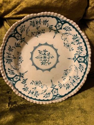 Rare Antique W Adams & Co Shallow Dish,  Plate In Japan Hand Painted England