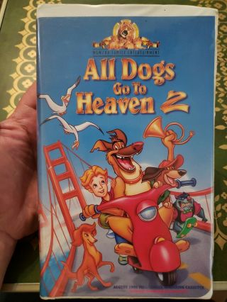 Rare Demo Promo Vhs All Dogs Go To Heaven 2 Clamshell Promotional