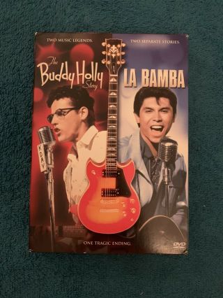 La Bamba And The Buddy Holly Story (dvd,  2005,  2 - Disc Set) Rare Oop Like