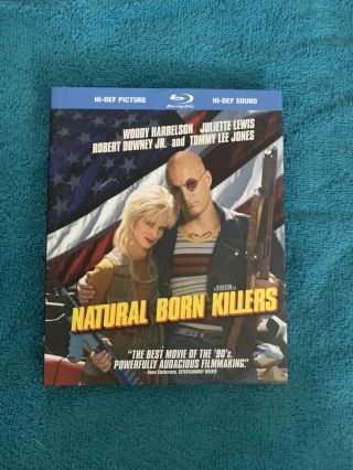 Natural Born Killers (blu - Ray 1994) Digibook Woody Harrelson Like Rare Oop