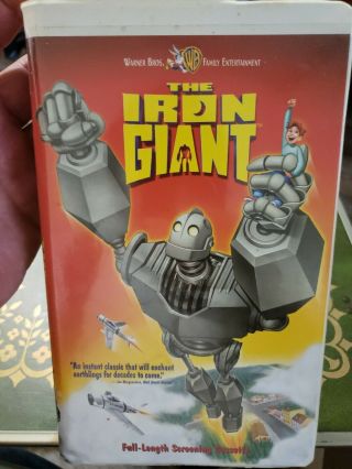 Rare Demo Promo Vhs The Iron Giant Full Length Screener